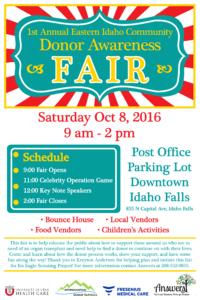 donor fair in idaho falls